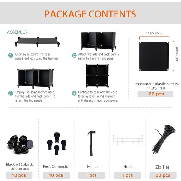 New 6-Cube Storage Organizer, Closet Cabinet Shelf Bookcase for Kids, Bedroom - Picture 13 of 13